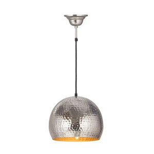 Pendelleuchte – Nickelfarbenes Eisen, Industrieller Stil, Warmes Licht, 21 cm - Factory Style Small | Kayoom