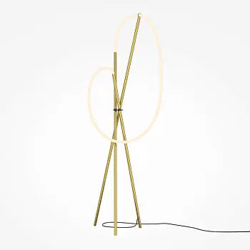 Stehleuchte – Messing Alu, warmes Licht, 162 cm hoch - Crochet | Maytoni