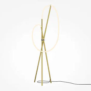 Stehleuchte – Messing Alu, warmes Licht, 162 cm hoch - Crochet | Maytoni