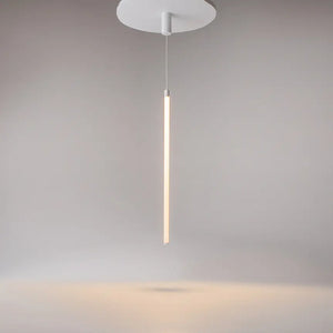 Pendant lamp White aluminum housing with white acrylic diffuser and integrated LED – Arc | Maytoni