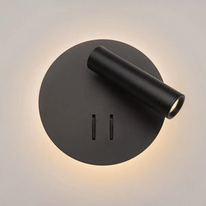 Wandleuchte – Schwarzes Aluminium, IP20 Schutz, Warmweiß, 14 cm Höhe - Ios 176 | Maytoni