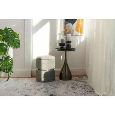 Hocker Samtbezug Drehfunktion Edelstahlgestell – Zora 425 | Kayoom - Esszett Luxury | Stilvolles Wohnen mit Charakter