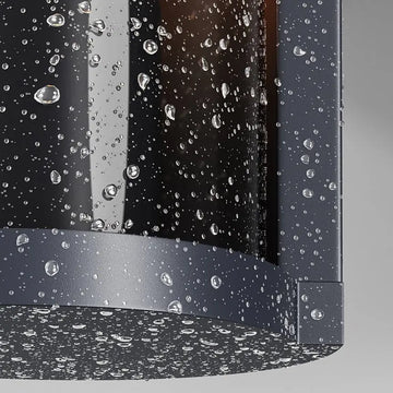 Wall light with graphite-colored aluminum body and plastic body with clear diffuser – Conf | Maytoni