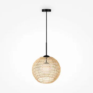 Pendelleuchte – Schwarz-Goldenes Metall, Ø30 cm, G9 Fassung, Höhenverstellbar - Cane | Maytoni