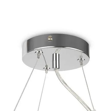 Pendant light with chrome-colored metal frame and smoke glass in a modern design – Dallas | Maytoni