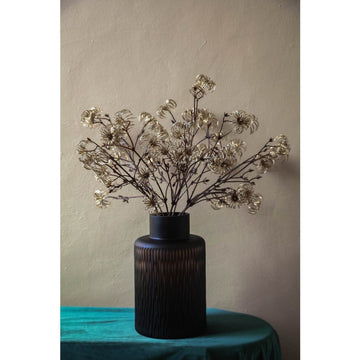 Zweig Pflanze Clematis Blume Gold Samen Spray. von PTMD - Esszett Luxury | Stilvolles Wohnen mit Charakter