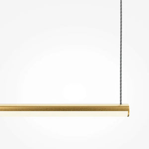 Black & Gold Finish Linear Design & Integrated LED Pendant Lamp – Halo | Maytoni