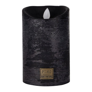 LED Candle L with moving flame and timer function - battery operated | PTMD