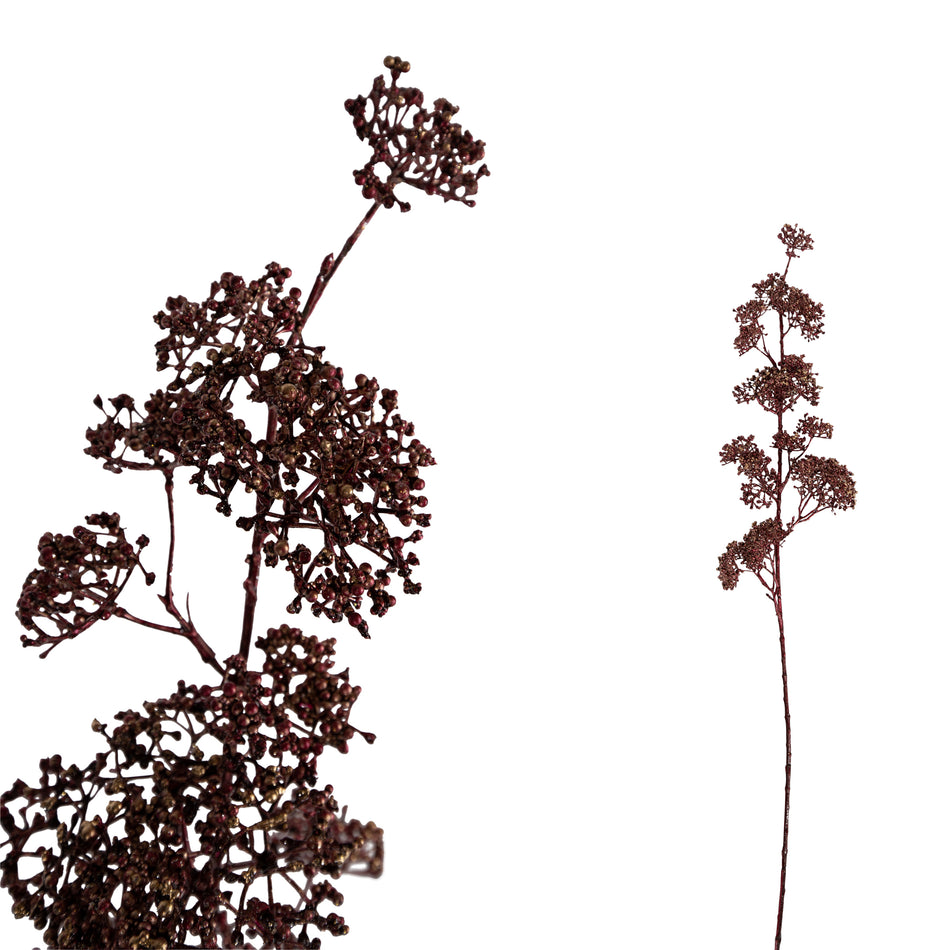 Kunstzweig - Burgund Blätter Pflanze