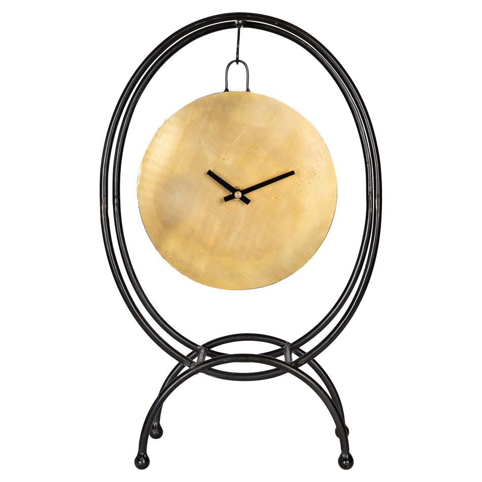Table clock - Runa gold metal