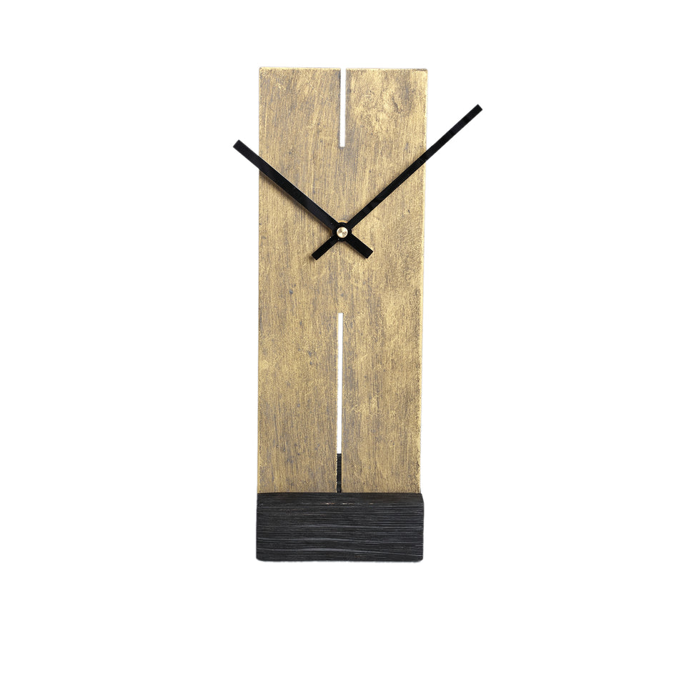 Table clock - Tunes gold metal