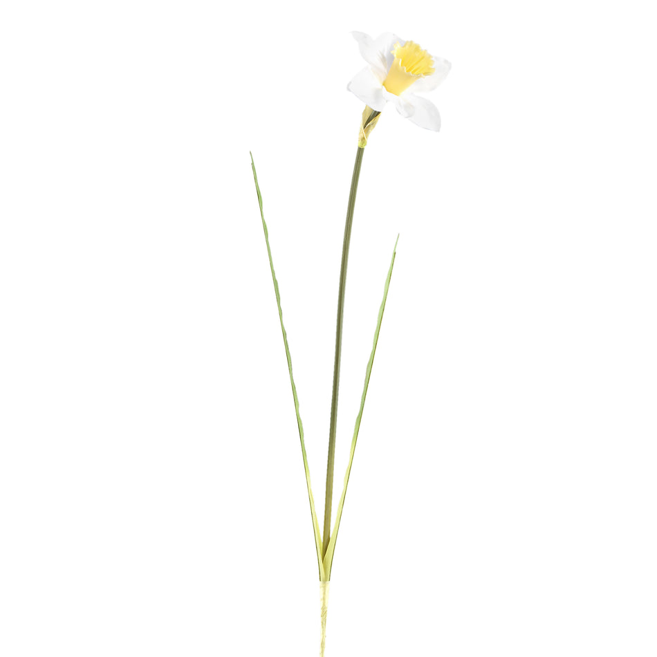 Artificial branch - Daffodils White