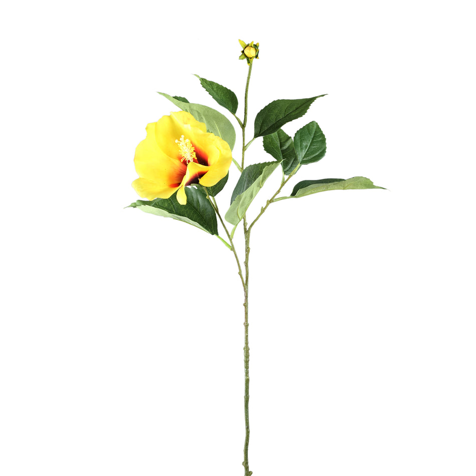 Artificial branch - Hibiscus Yellow