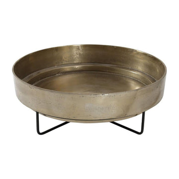 Aluminiumschale - Mateo Gold iron von PTMD - Esszett Luxury | Stilvolles Wohnen mit Charakter