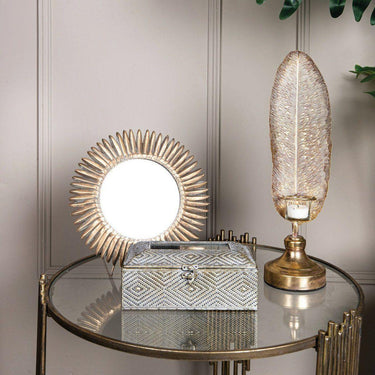 Aufbewahrungsbox mit Deckel - Tavin Antique Gold iron (Set aus 2) von PTMD - Esszett Luxury | Stilvolles Wohnen mit Charakter