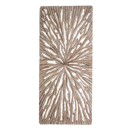 Geschnitztes Wandpaneel aus Holz - Casper white wood - Esszett Luxury