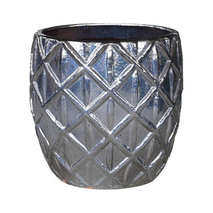 Keramiktopf - Arly Silver (Set aus 4) von PTMD - Esszett Luxury | Stilvolles Wohnen mit Charakter