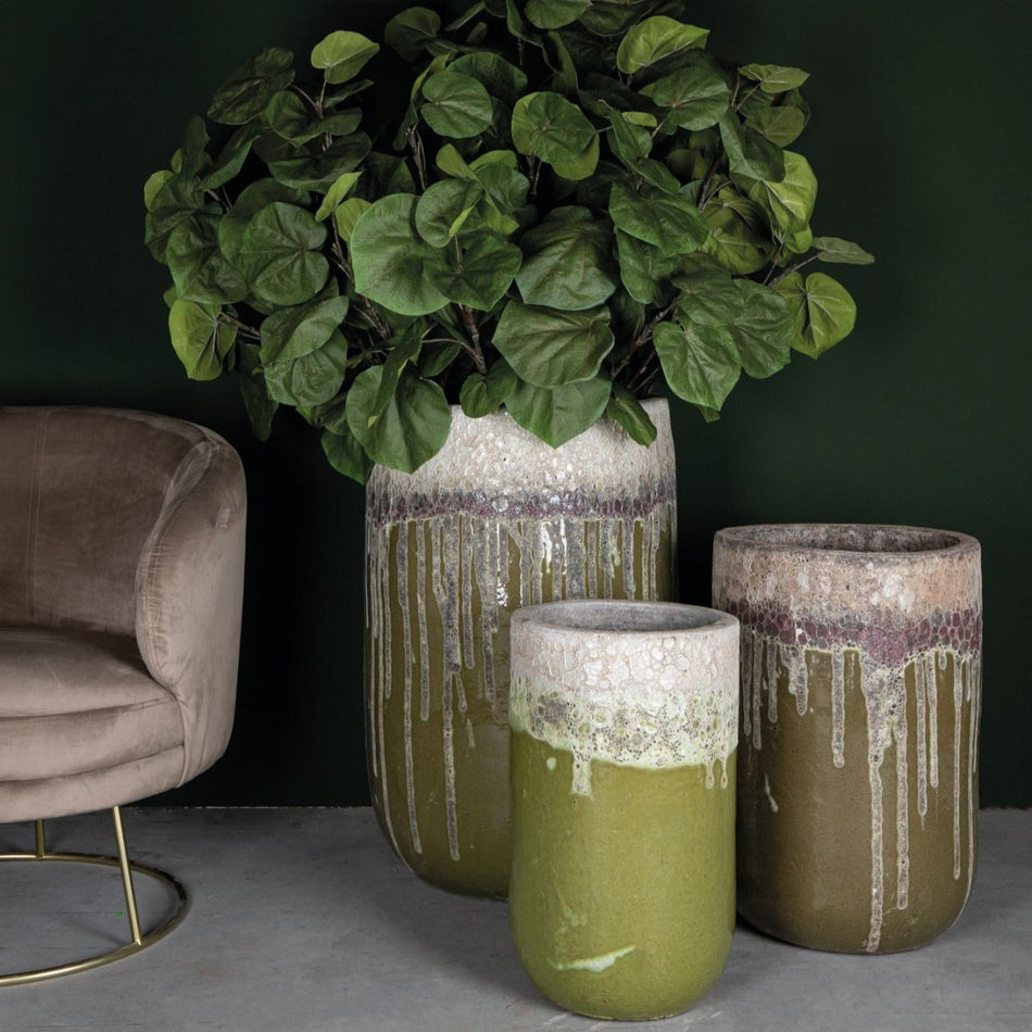 Keramiktopf - Kaysa Green glazed - Esszett Luxury