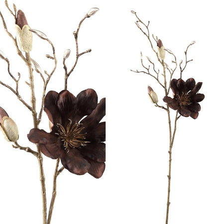 Kunstblume - Magnolia Flower brown magnolia spray - Esszett Luxury