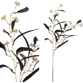 Kunstzweig - Eukalyptus schwarz golden von PTMD - Esszett Luxury | Stilvolles Wohnen mit Charakter