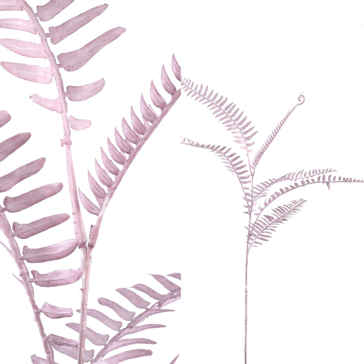 Kunstzweig - Fern Plant pink fern leaves spray - Esszett Luxury