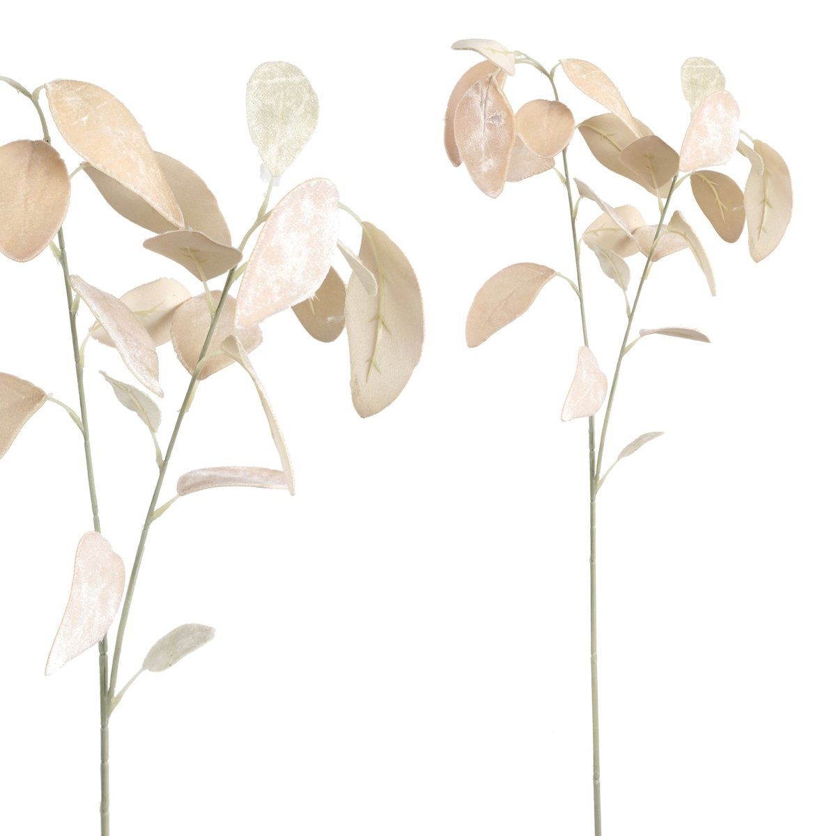 Kunstzweig - Leaves Plant cream velvet eucalyptus spray - Esszett Luxury