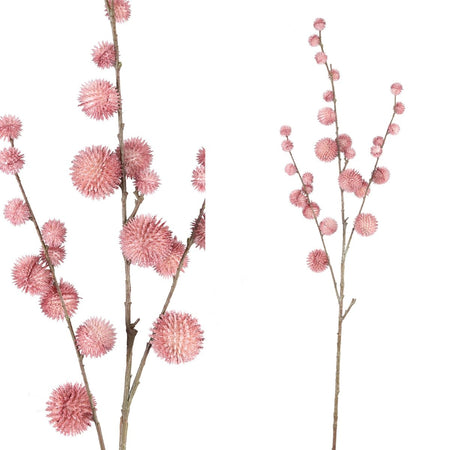 Kunstzweig - Twig Plant pink pom pom spray - Esszett Luxury
