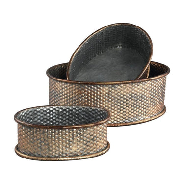 Metalltöpfe - Set - Domien Gold galvanized von PTMD - Esszett Luxury | Stilvolles Wohnen mit Charakter