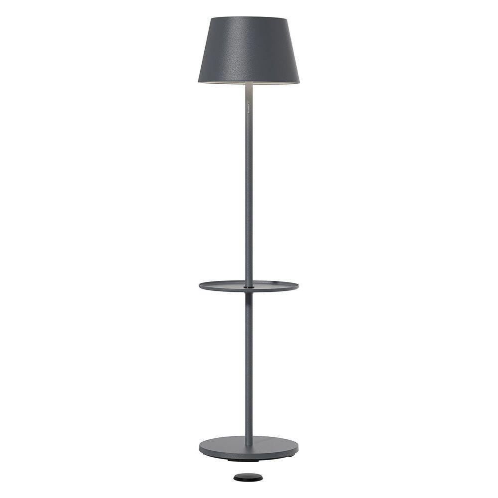 Floor lamp with aluminum housing, touch dimmer, long-lasting battery & slim design – GARCON | Sompex