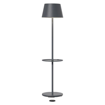 Floor lamp with aluminum housing, touch dimmer, long-lasting battery & slim design – GARCON | Sompex