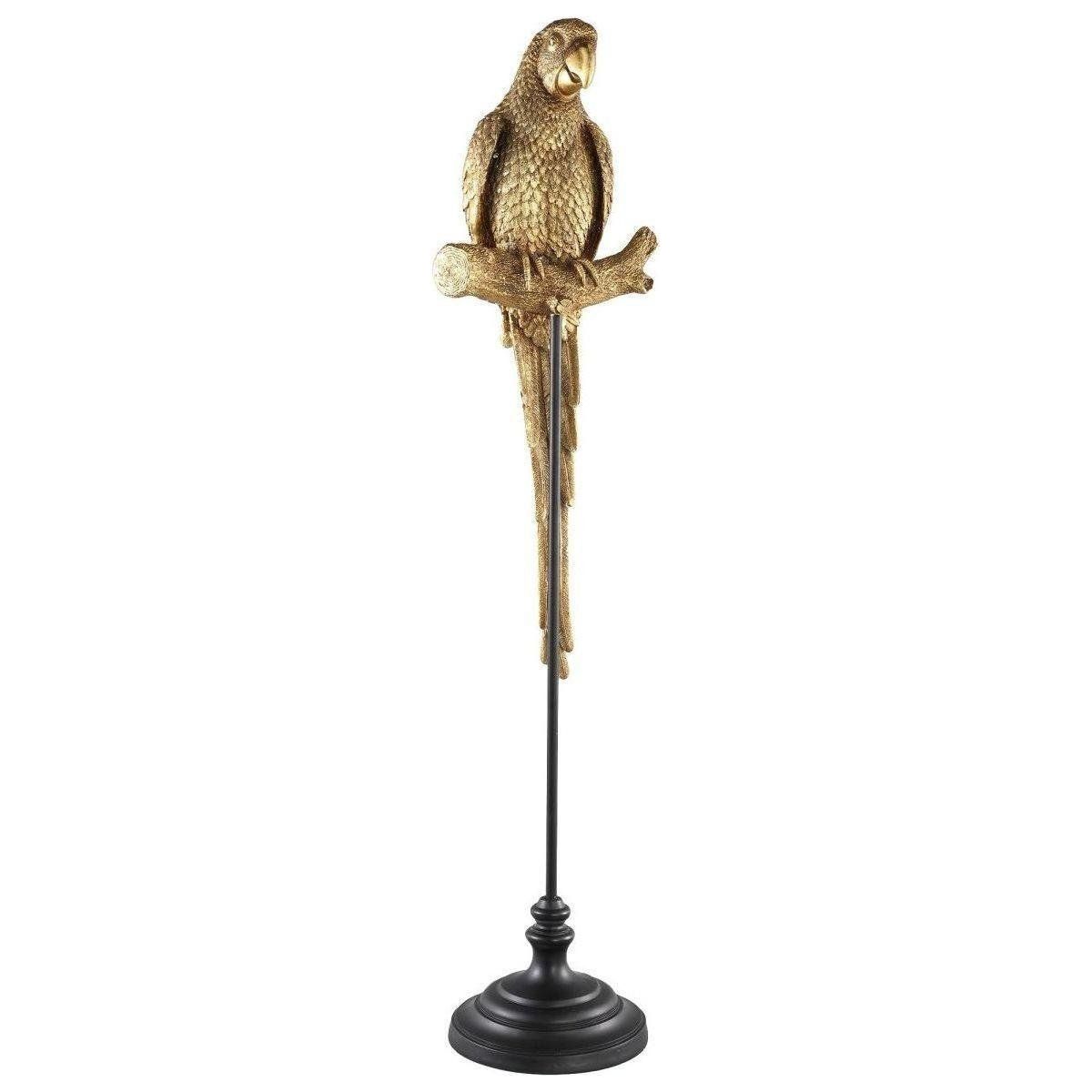 Papageienstatue - Avesh Gold von PTMD - Esszett Luxury | Stilvolles Wohnen mit Charakter