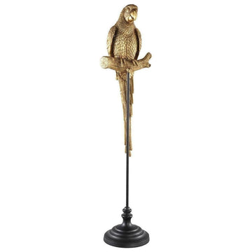 Papageienstatue - Avesh Gold von PTMD - Esszett Luxury | Stilvolles Wohnen mit Charakter