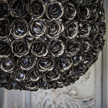 Pendelleuchte - Rosella Black iron roses von PTMD - Esszett Luxury | Stilvolles Wohnen mit Charakter