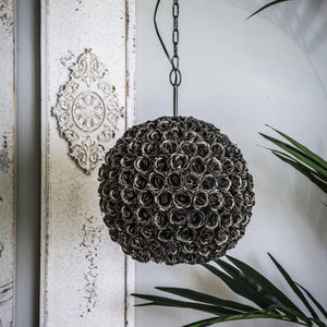 Pendelleuchte - Rosella Black iron roses von PTMD - Esszett Luxury | Stilvolles Wohnen mit Charakter