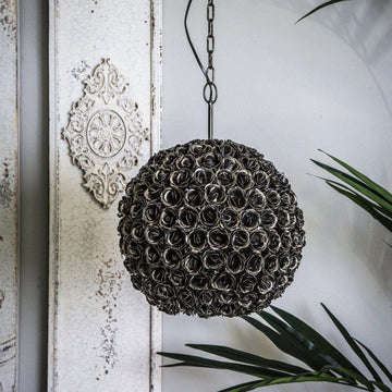Pendelleuchte - Rosella Black iron roses von PTMD - Esszett Luxury | Stilvolles Wohnen mit Charakter