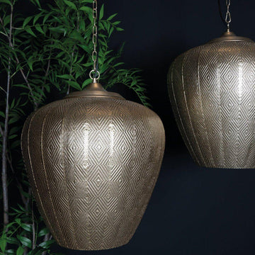 Pendelleuchte - Vesta Gold metal von PTMD - Esszett Luxury | Stilvolles Wohnen mit Charakter