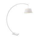 Floor lamp curved metal arch architectural lines elegant room object – ARC | Sompex