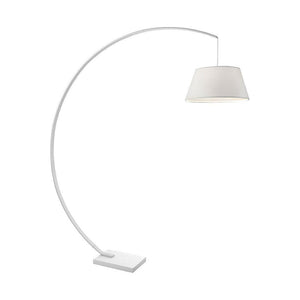 Floor lamp curved metal arch architectural lines elegant room object – ARC | Sompex