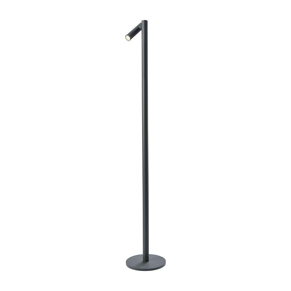 Floor lamp aluminum housing rotatable lamp head dimmable LED IP54 suitable – TUBO | Sompex