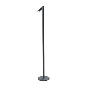 Floor lamp aluminum housing rotatable lamp head dimmable LED IP54 suitable – TUBO | Sompex