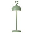 Table lamp with aluminum housing, flexible carrying hook & stepless dimming function – HOOK | Sompex