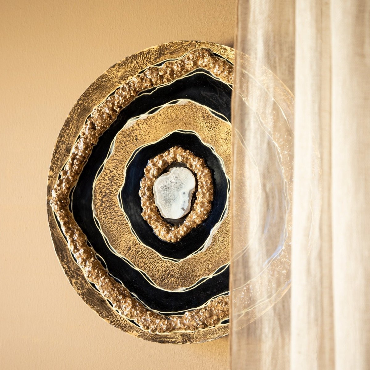 Wandbild - Vindra Gold iron wall panel - Esszett Luxury