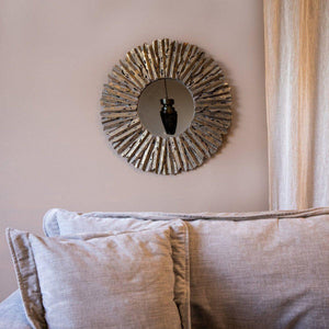 Wandspiegel - Resta Gold Sunny von PTMD - Esszett Luxury | Stilvolles Wohnen mit Charakter