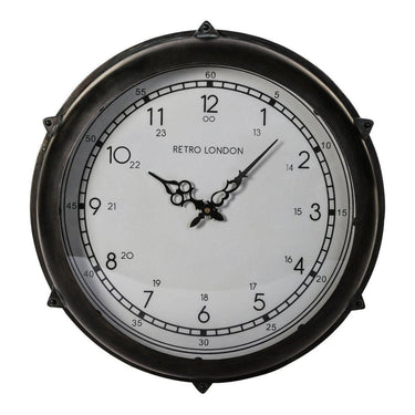 Wanduhr - Brice Black metal von PTMD - Esszett Luxury | Stilvolles Wohnen mit Charakter