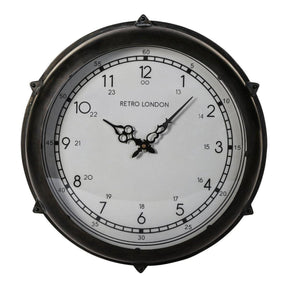 Wanduhr - Brice Black metal von PTMD - Esszett Luxury | Stilvolles Wohnen mit Charakter
