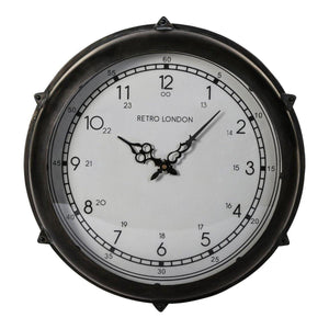 Wanduhr - Brice Black metal von PTMD - Esszett Luxury | Stilvolles Wohnen mit Charakter