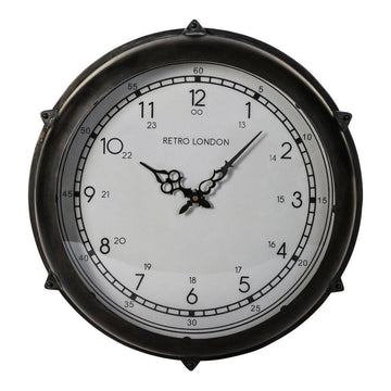 Wanduhr - Brice Black metal von PTMD - Esszett Luxury | Stilvolles Wohnen mit Charakter