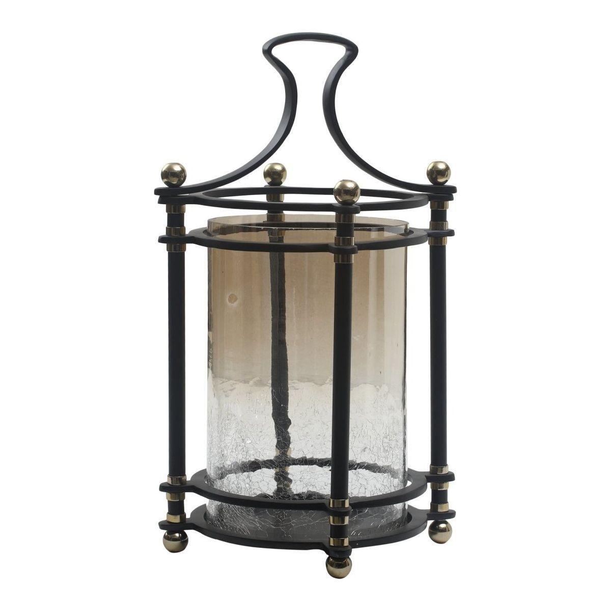 Windlicht - Xylon Black stainless steel von PTMD - Esszett Luxury | Stilvolles Wohnen mit Charakter
